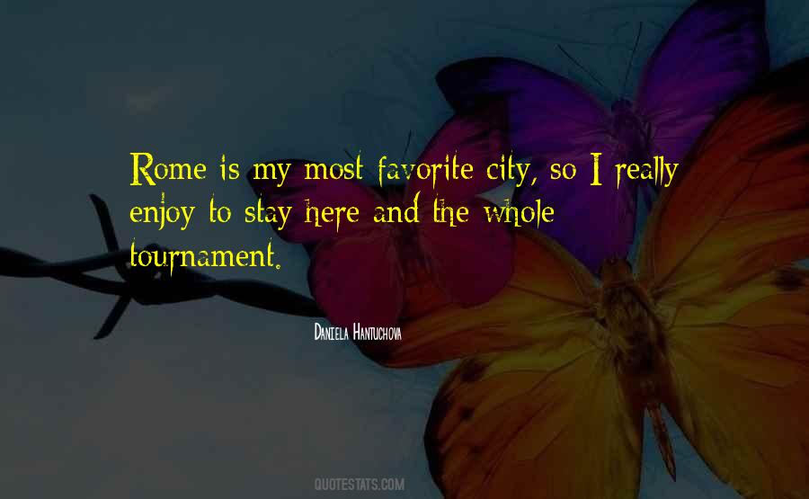 My Favorite City Quotes #605585