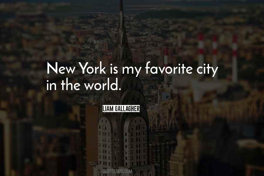 My Favorite City Quotes #919178