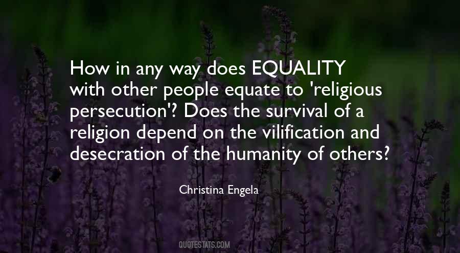 Equality Religion Quotes #1389915