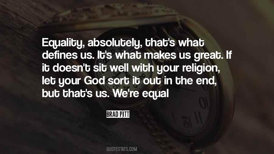 Equality Religion Quotes #381005