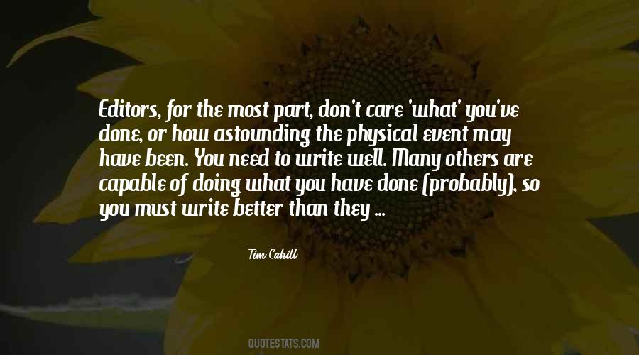 Doing Better Than You Quotes #213377
