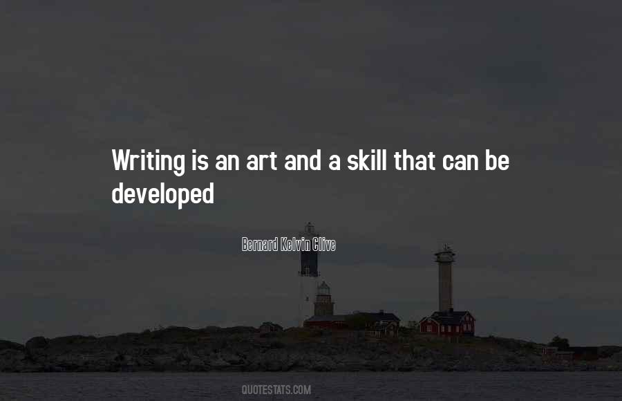 Writing Is An Art Quotes #1209432