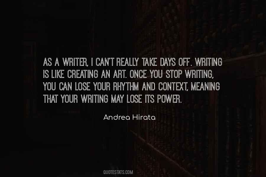 Writing Is An Art Quotes #968324
