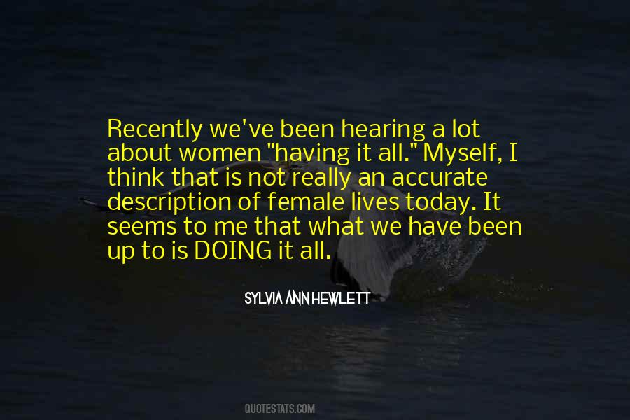 Doing It Myself Quotes #85369