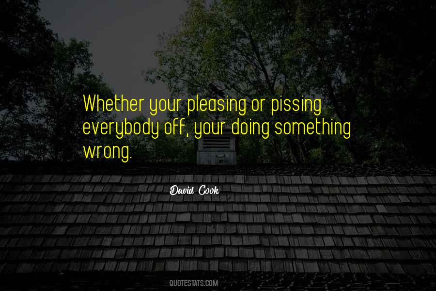 Doing Something Wrong Quotes #837608