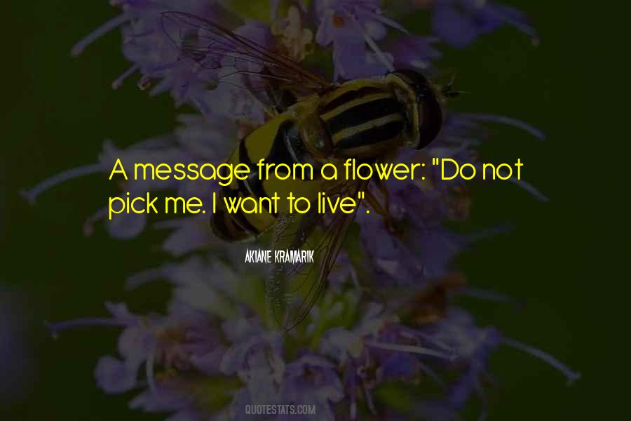 Flower Messages Quotes #577586