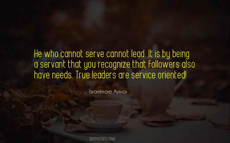 Leader Serve Quotes #1874553