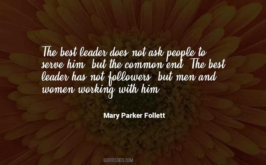 Leader Serve Quotes #972888