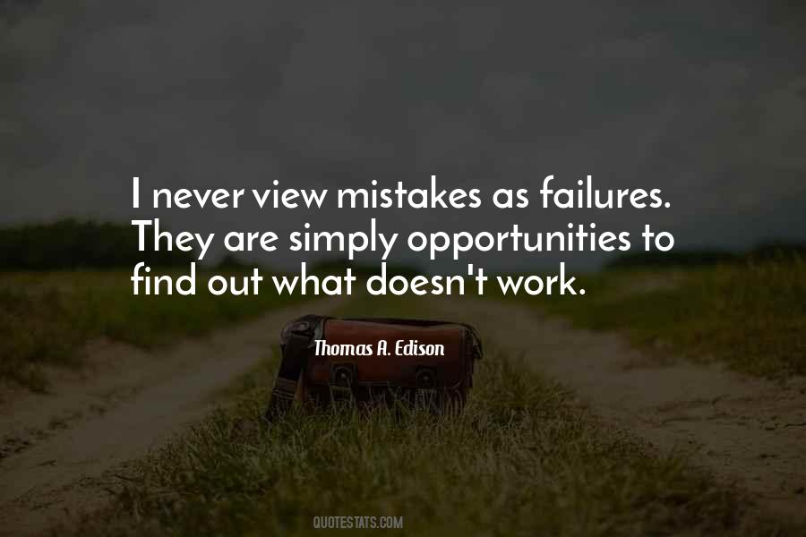 Thomas Edison Mistakes Quotes #1125255