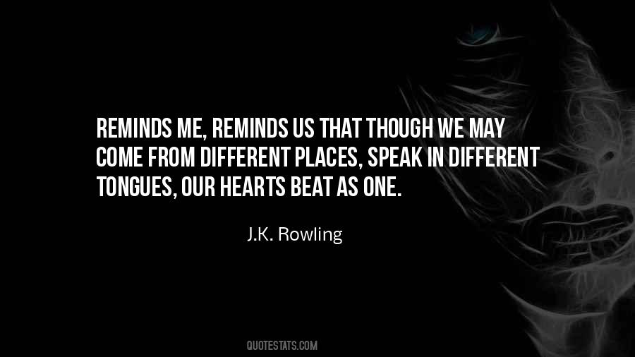 Our Hearts Beat As One Quotes #1149114