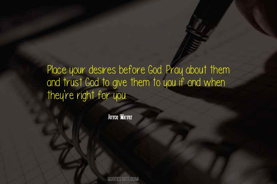 Just Pray And Trust God Quotes #1038277
