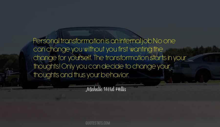 Quotes About Internal Change #943591