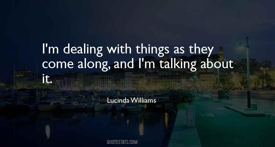 Talking About Things Quotes #723659
