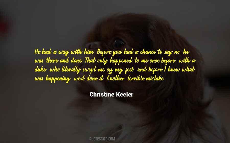 Swept Off Your Feet Quotes #1502164