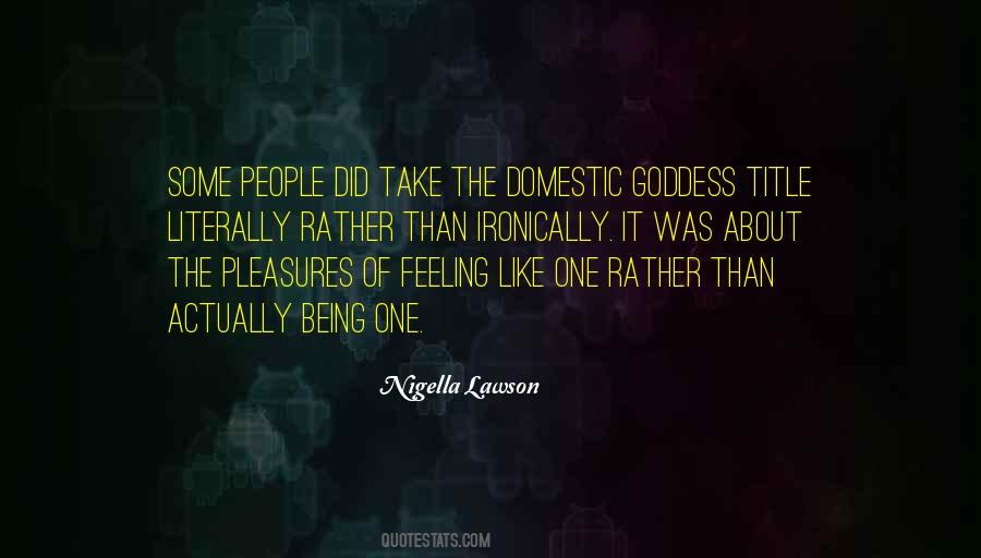 Domestic Goddess Quotes #859244