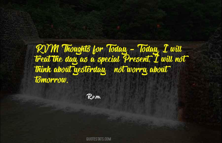 Think About Tomorrow Quotes #938078