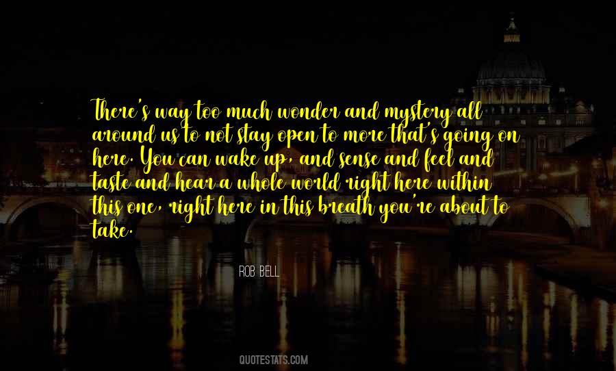 Whole World Around Quotes #978936