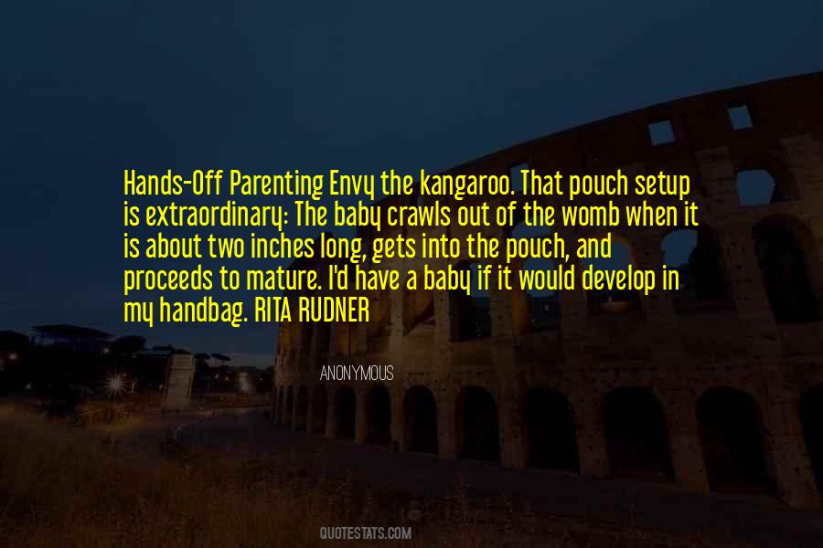 Baby Kangaroo Pouch Quotes #1506904