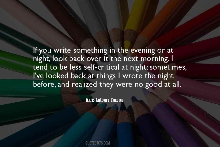 Sometimes I Look Back Quotes #1424700