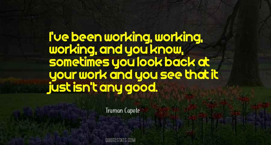 Sometimes I Look Back Quotes #801031