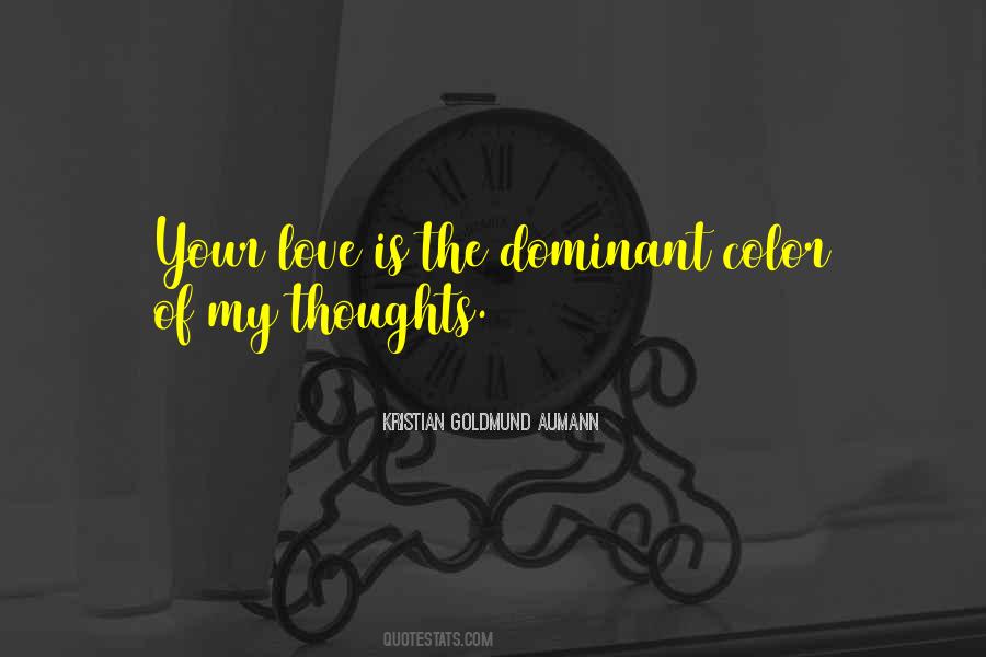 Dominant Thoughts Quotes #188569