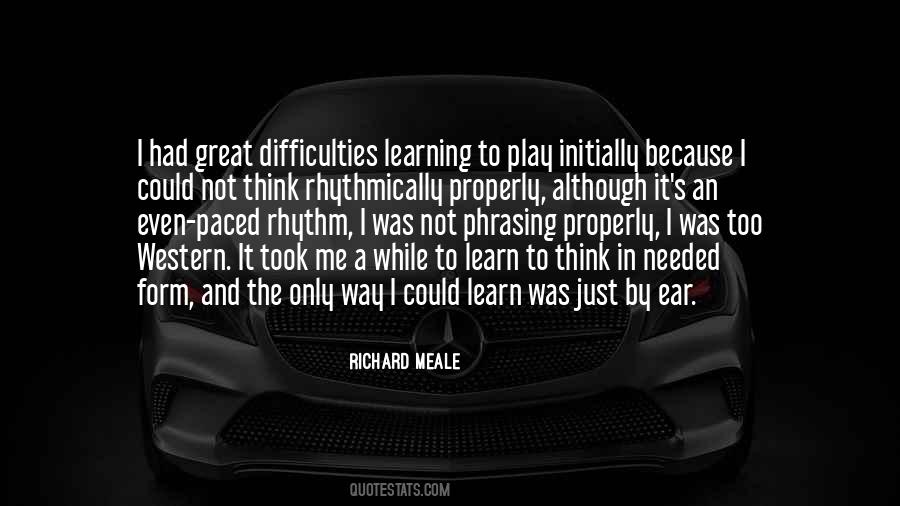 Learning To Learn Quotes #863797