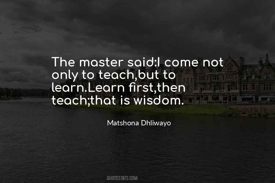 Learning To Learn Quotes #971833