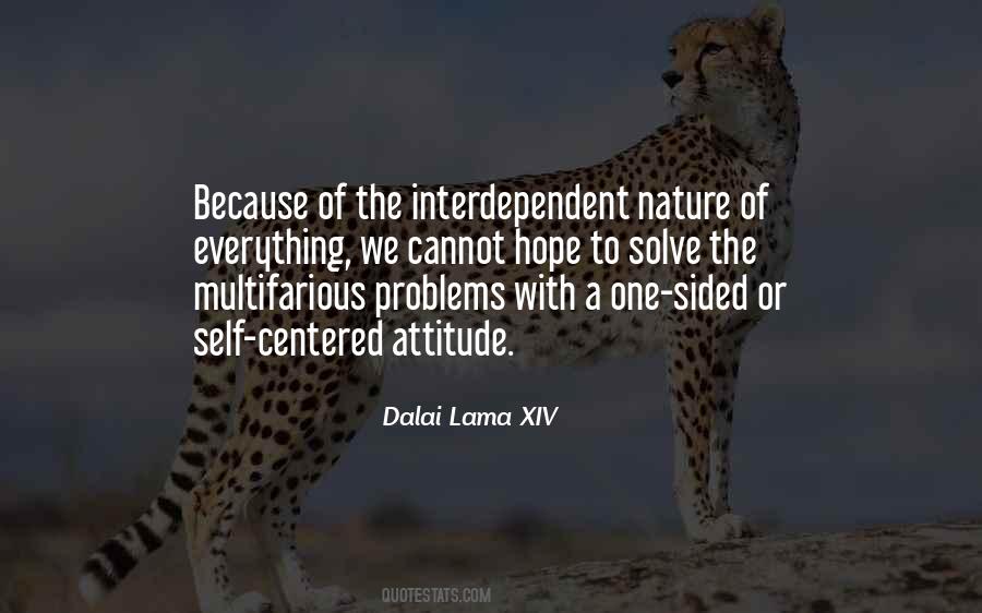 Quotes About Interdependent #399478