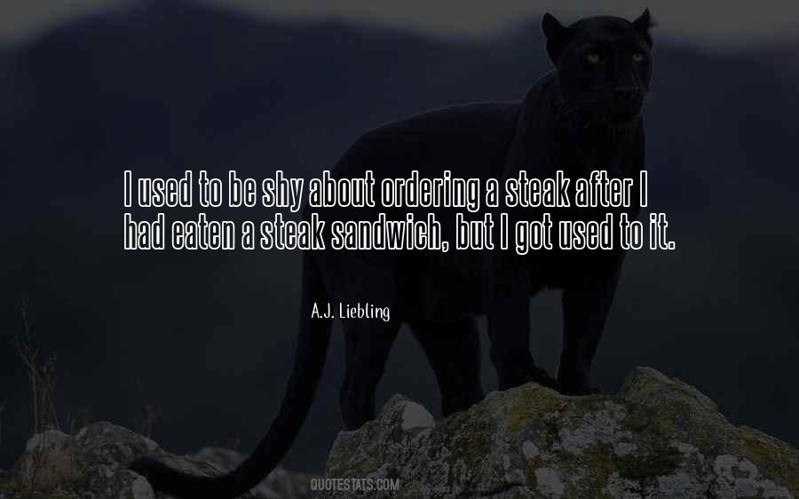Steak Sandwich Quotes #585686