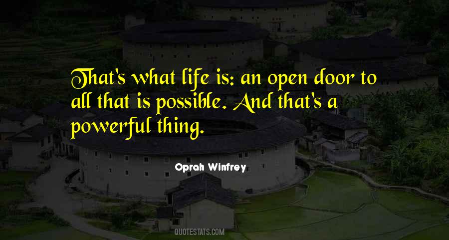 Open A Door Quotes #773677