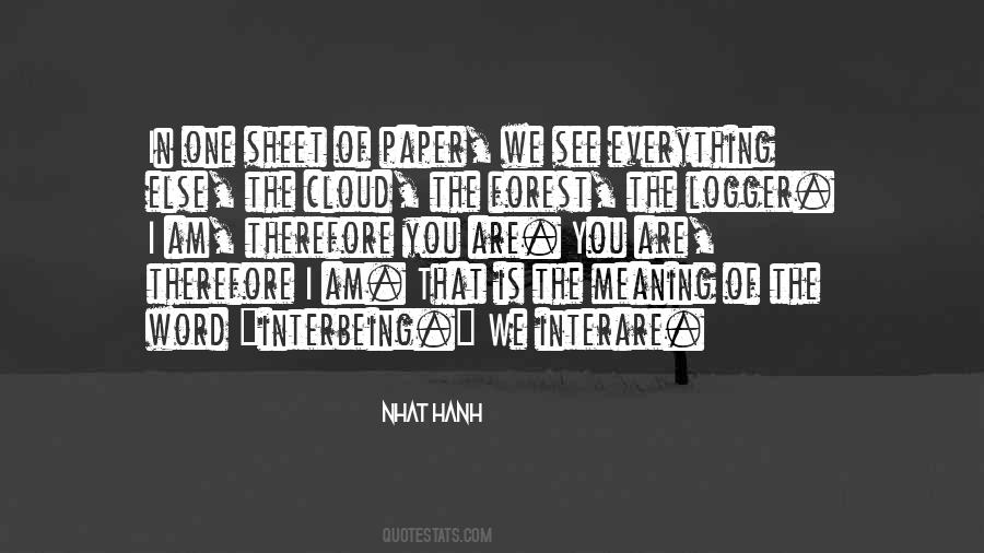 Quotes About Interbeing #1860489