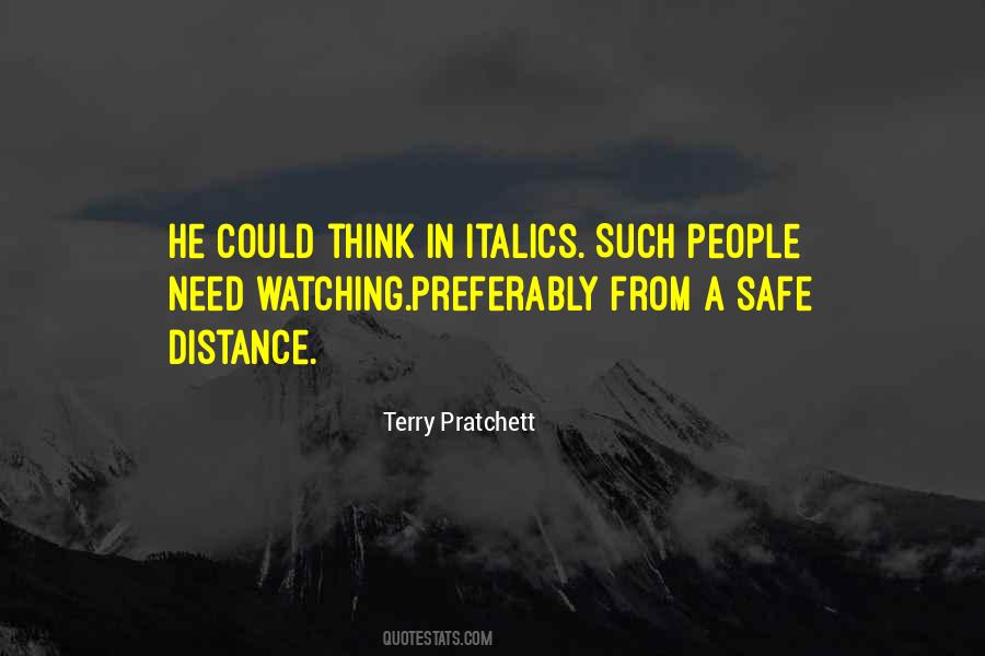 Watching From A Distance Quotes #193697