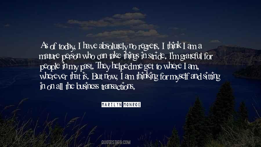 Regrets Past Quotes #1276628