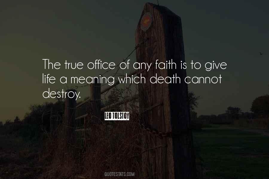 Death Faith Quotes #315968