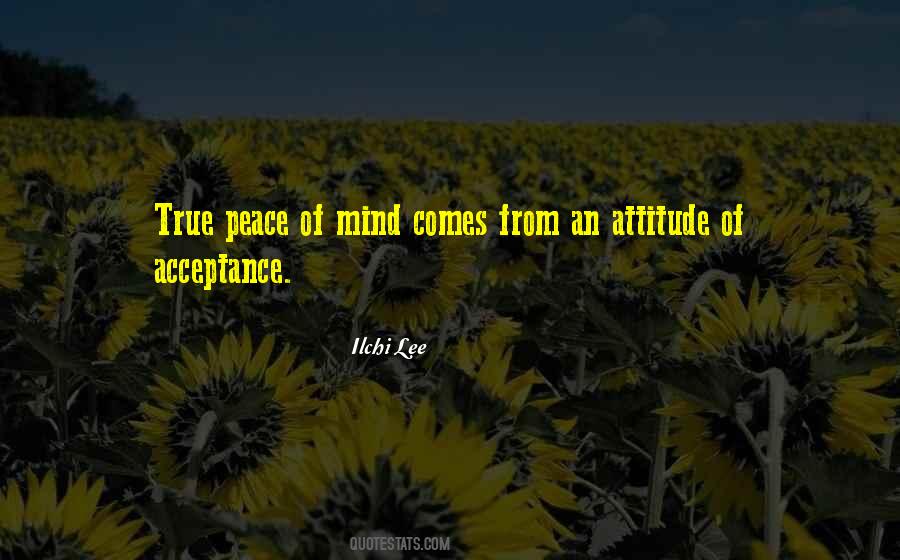 Attitude Peace Quotes #1132615
