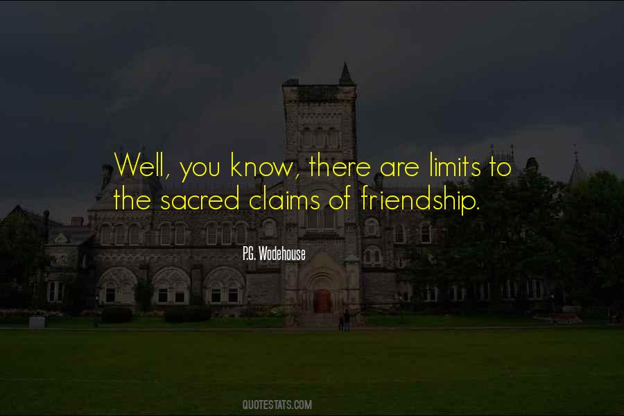 No Limits In Friendship Quotes #1504407