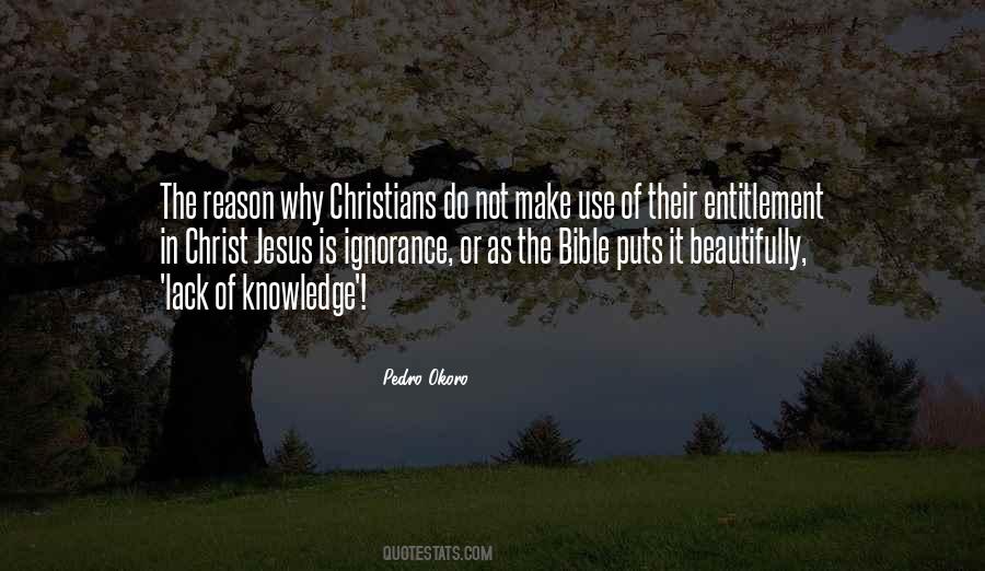 For The Lack Of Knowledge Bible Quotes #1750553