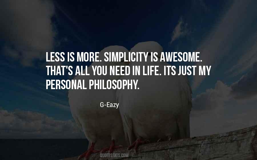 Simplicity Philosophy Quotes #524879