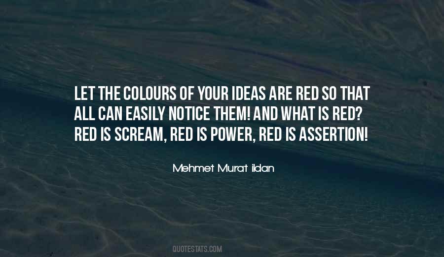 Red Is The Colour Of Quotes #1498345