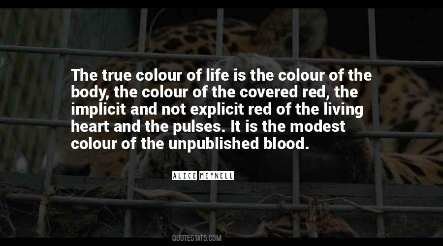 Red Is The Colour Of Quotes #1564111