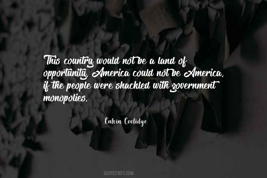America Is The Land Of Opportunity Quotes #1817561