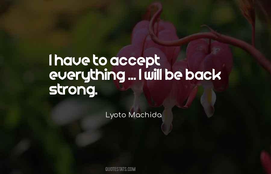 Be Back Quotes #1299317