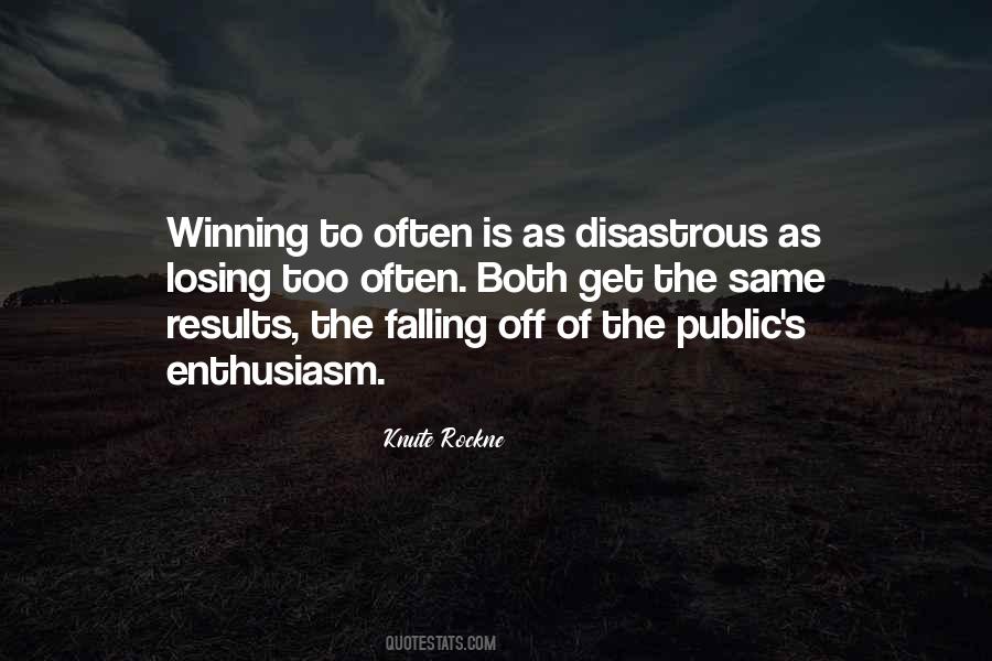 Losing Winning Quotes #1510256