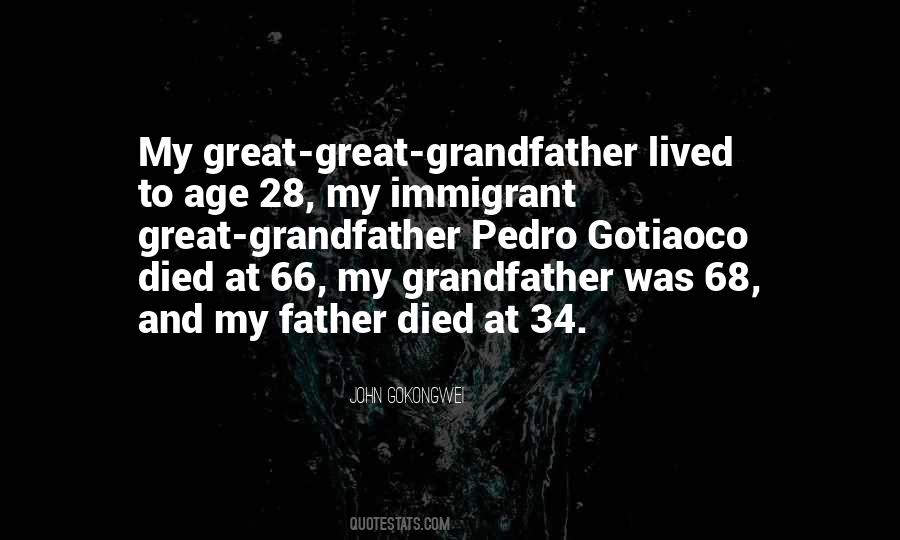 When Your Grandfather Died Quotes #503447
