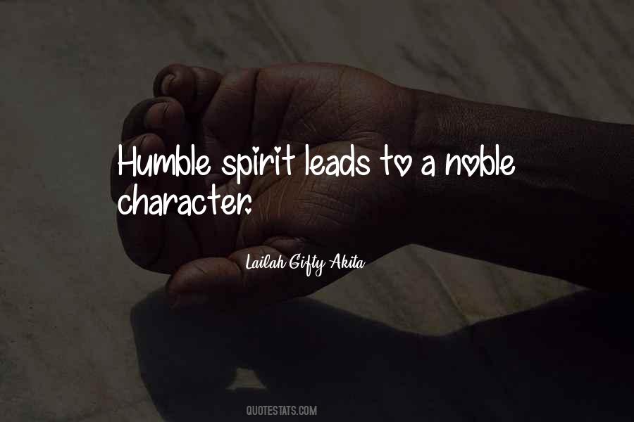 Humble Character Quotes #333838