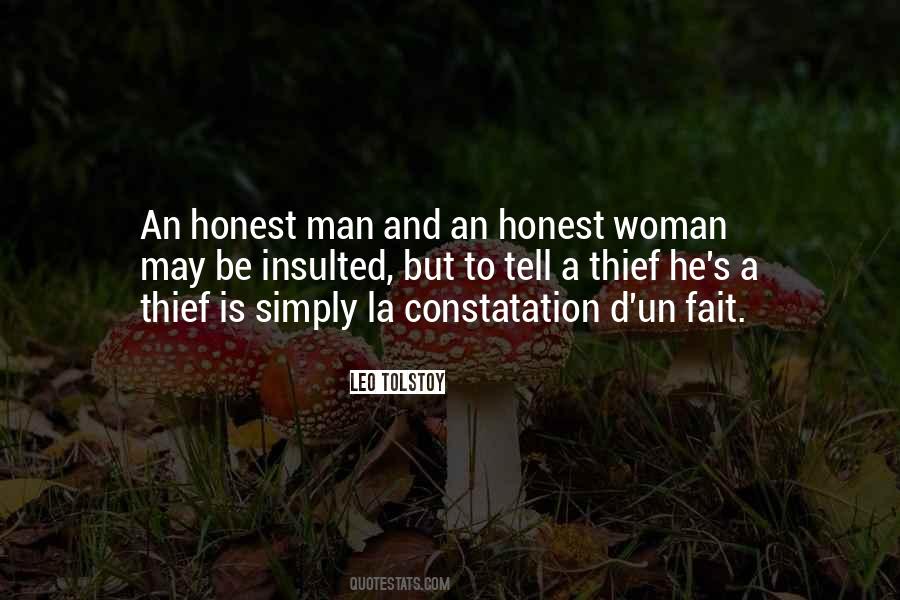 Honest Thief Quotes #691316