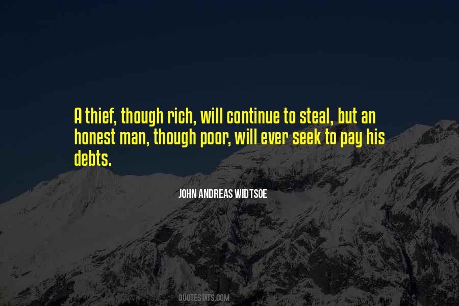 Honest Thief Quotes #904225