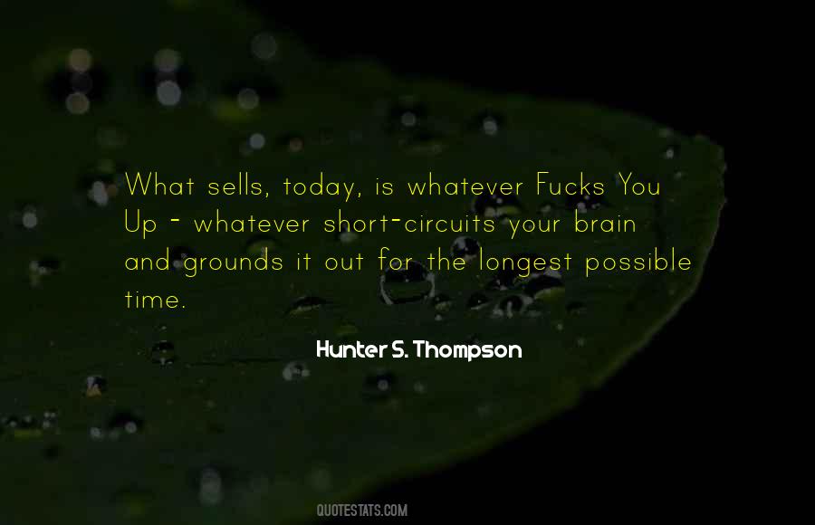 Short Hunter S Thompson Quotes #528393