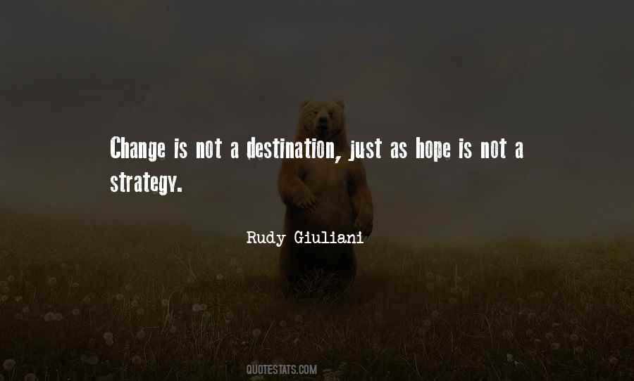Hope Is Not A Strategy Quotes #870727
