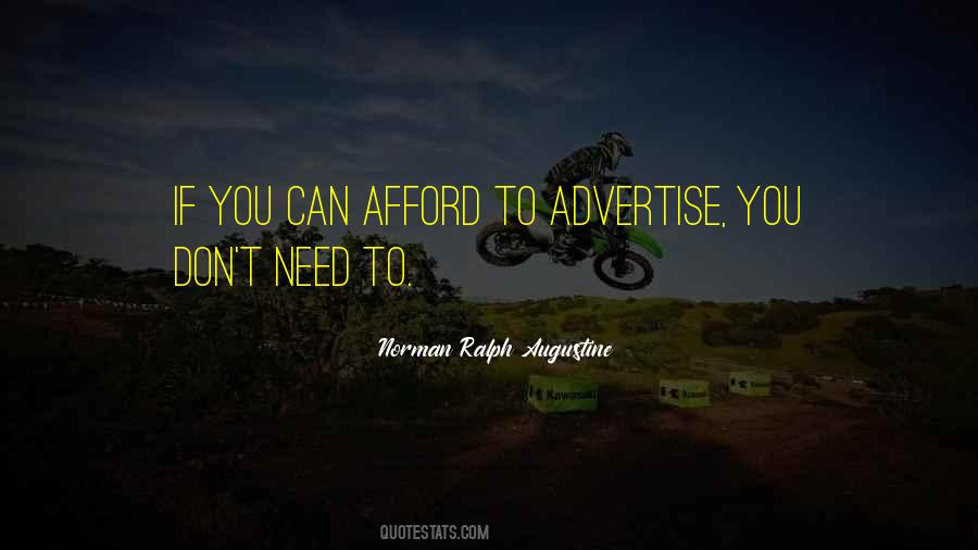 Don't Advertise Quotes #570709